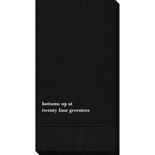 Bottom Left Statement Guest Towels